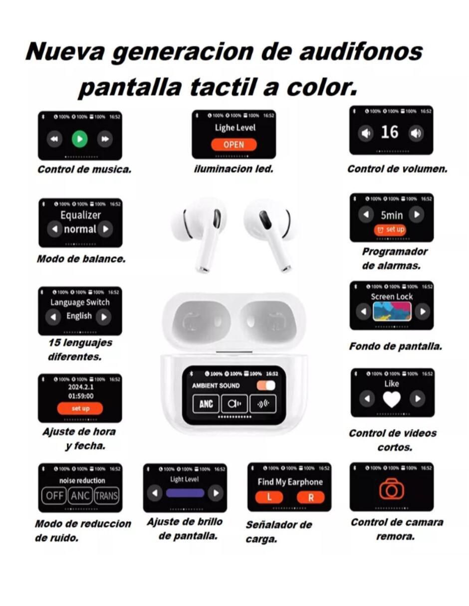 Audífonos In-Ear Et009 inalámbricos con cancelación de ruido 3