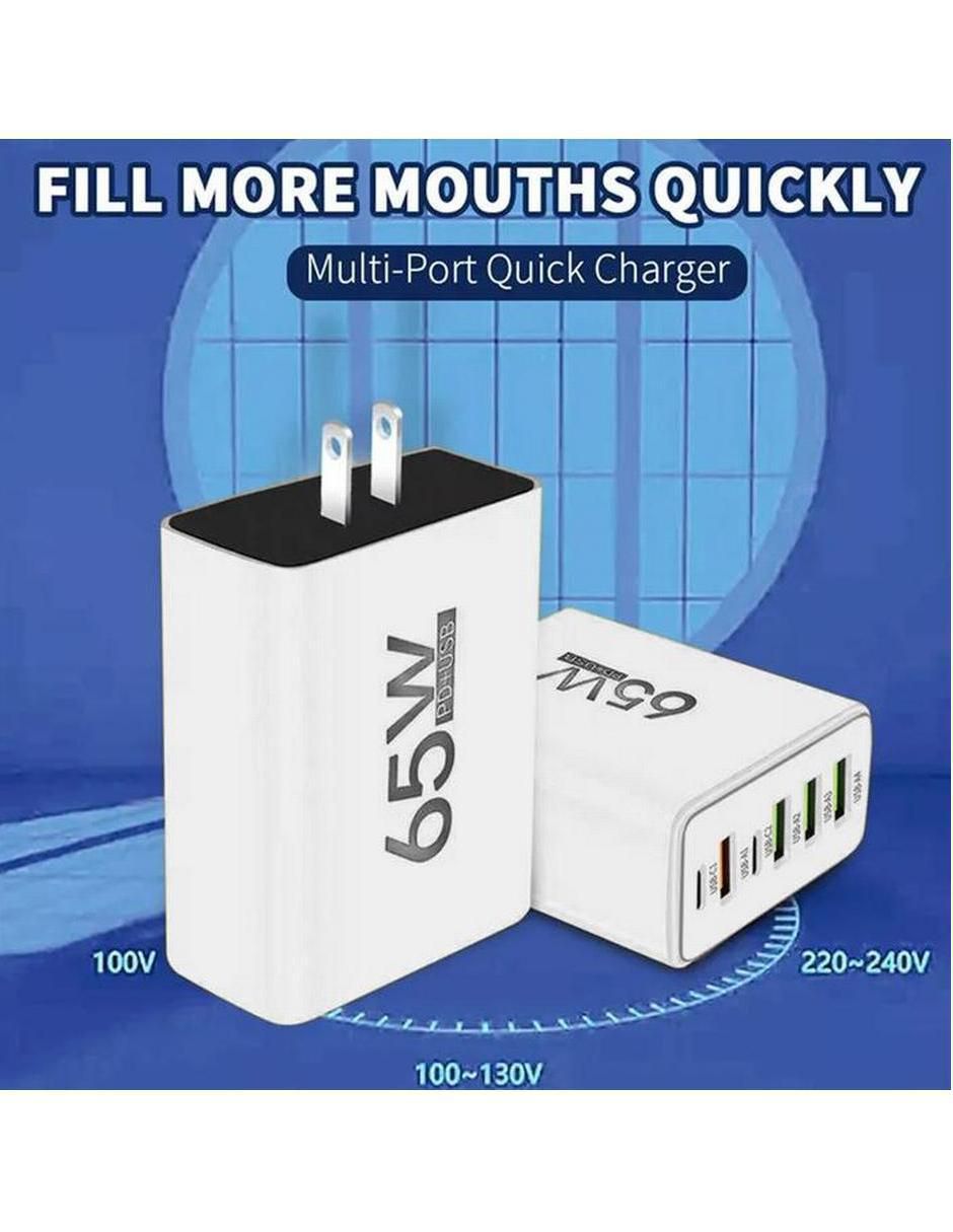 Cargador pared USB tipo A + USB tipo C 5