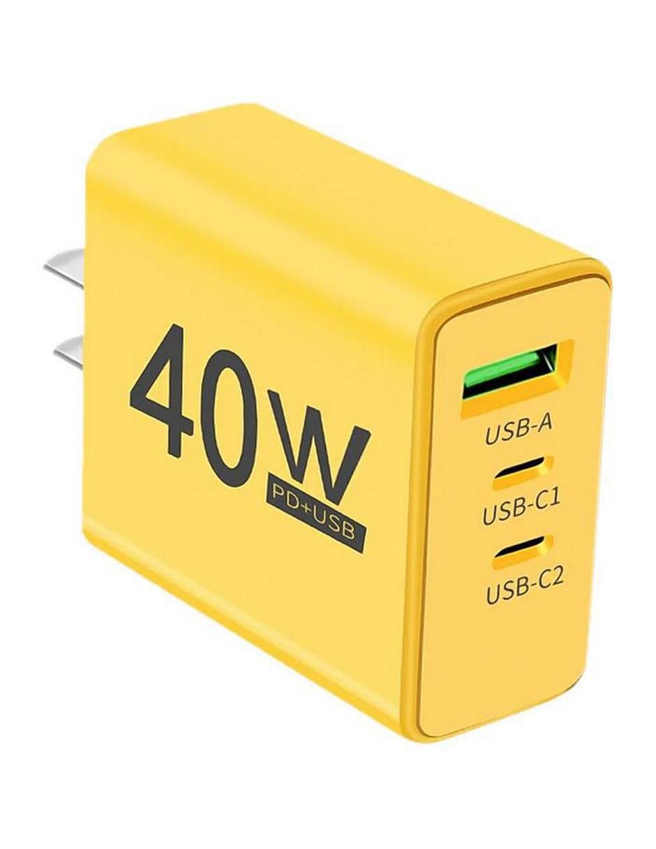 Cargador pared USB tipo A + USB tipo C