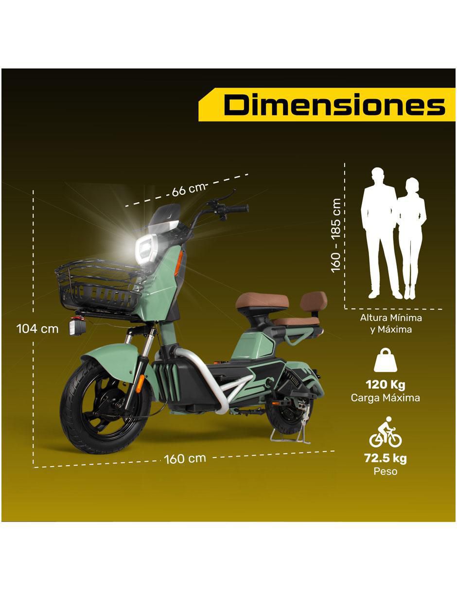 Bicicleta eléctrica rodada 10 unisex