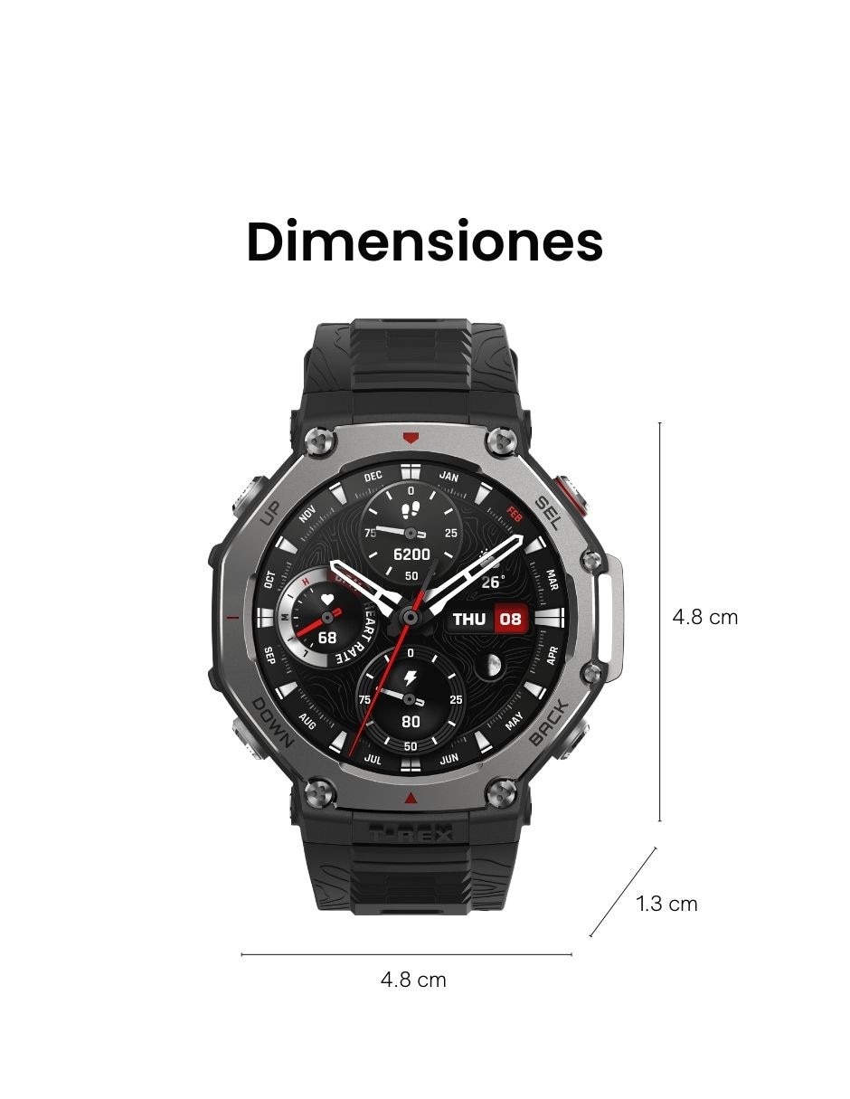 Smartwatch T-Rex 3 unisex con GPS 10