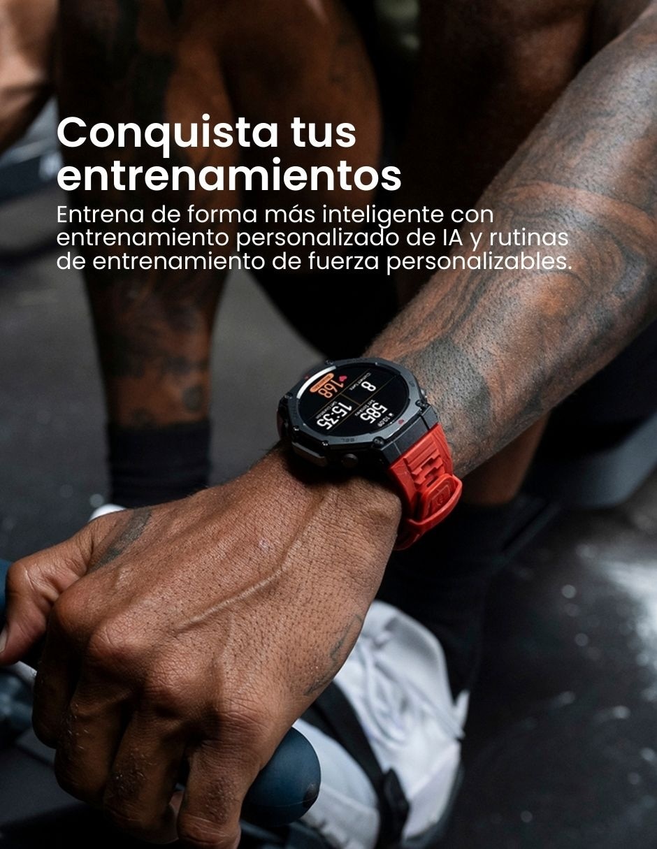 Smartwatch Amazfit T-Rex,SIN TAMAÑO,ROJO