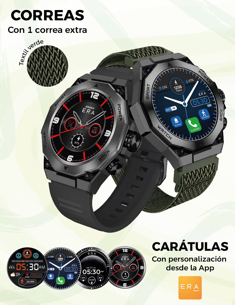 Smartwatch Era Army X para hombre 5