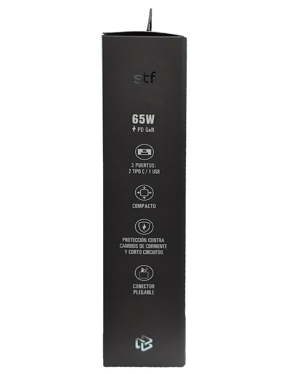 Cargador pared de 65 W USB tipo C GaN 3