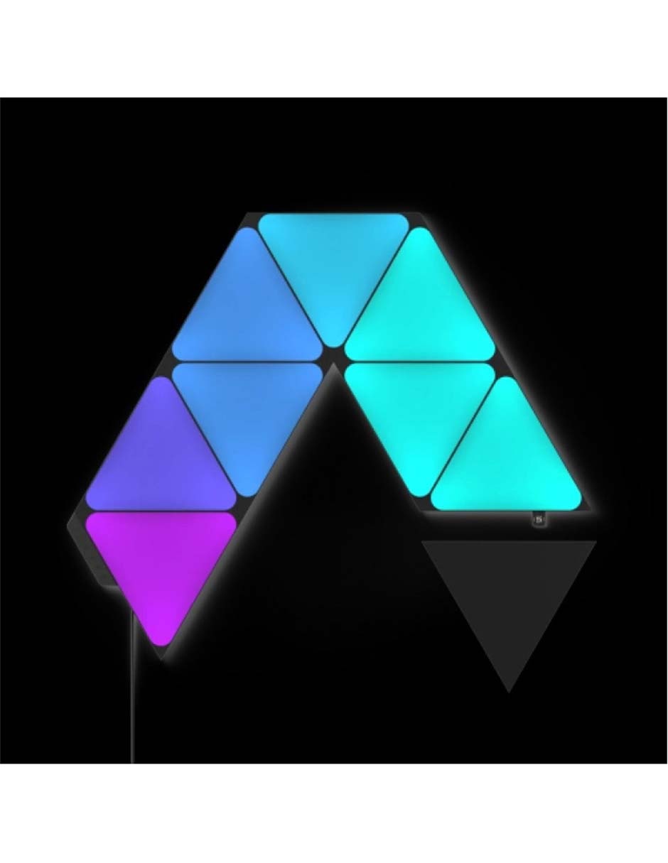Set de paneles LED smart Shapes Triangulos 9 piezas NL47-0103TW-9PK 2