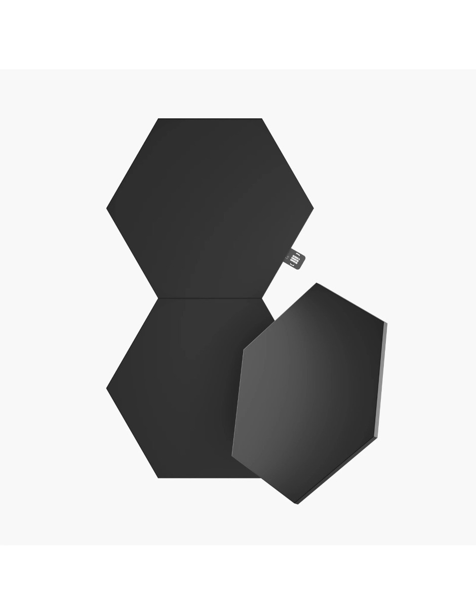 Set expansión de paneles LED smart Shapes Hexagonos 3 piezas NL42-0101HX-3PK