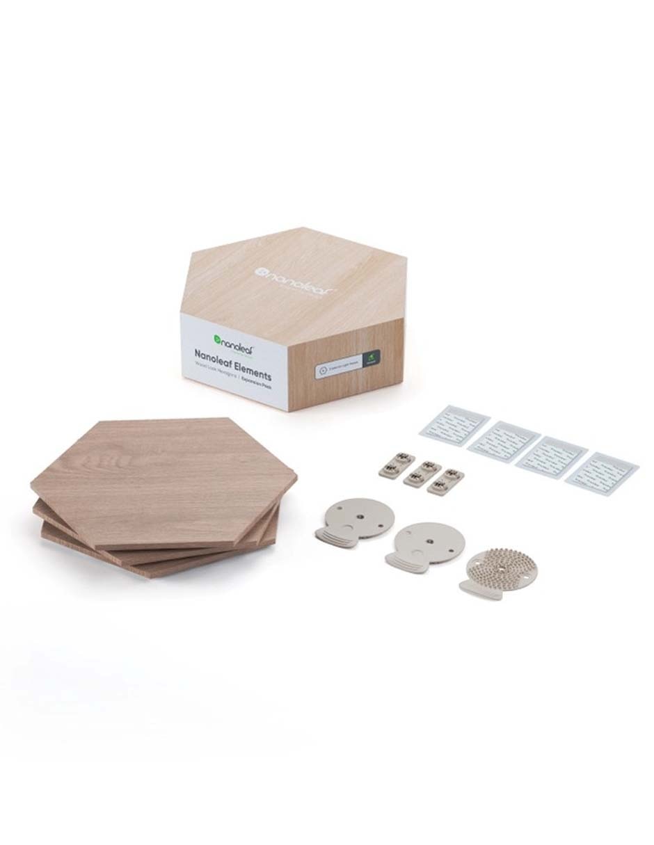 Set expansión de paneles LED smart Elements Hexagonos 3 piezas NL52-E-0001HB-3PK