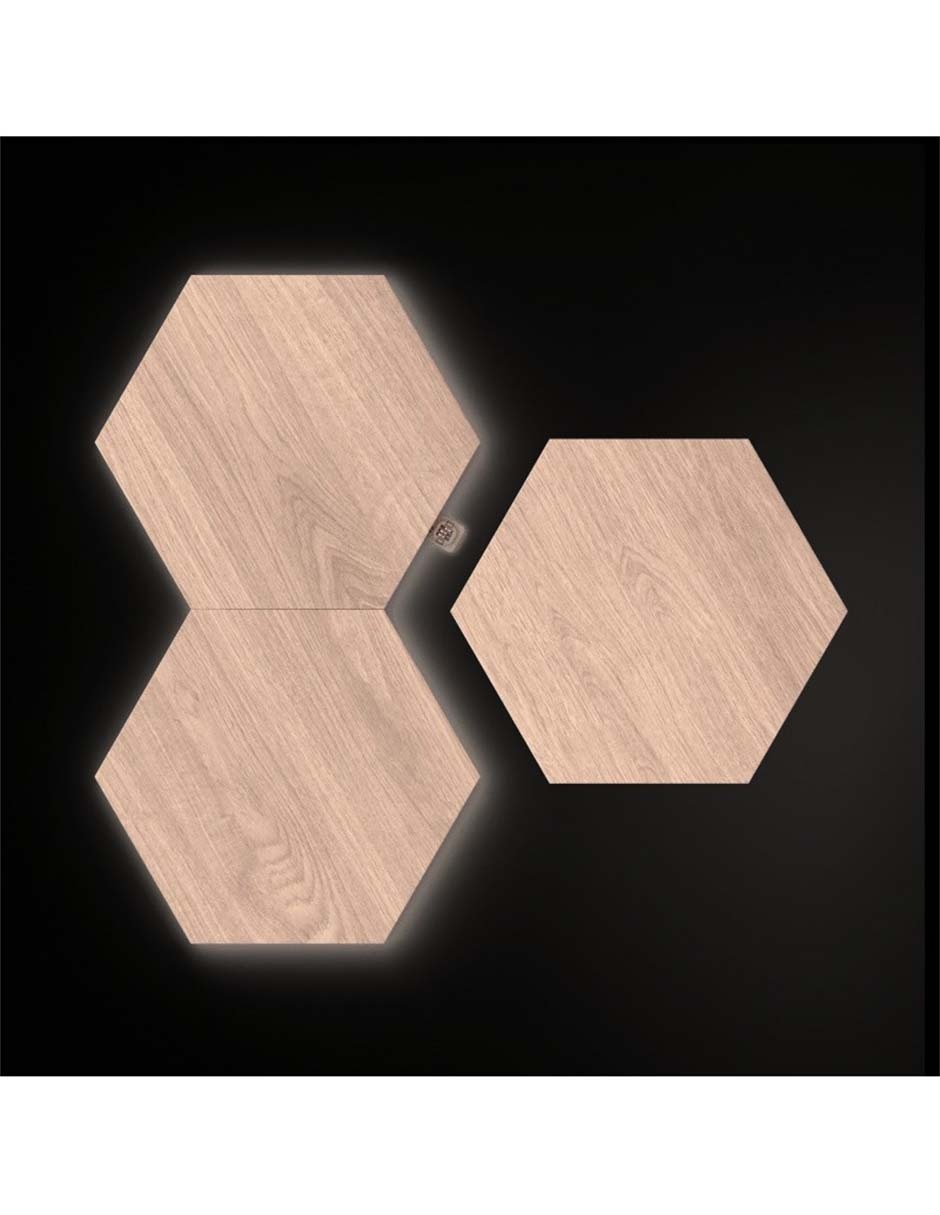 Set expansión de paneles LED smart Elements Hexagonos 3 piezas NL52-E-0001HB-3PK 2