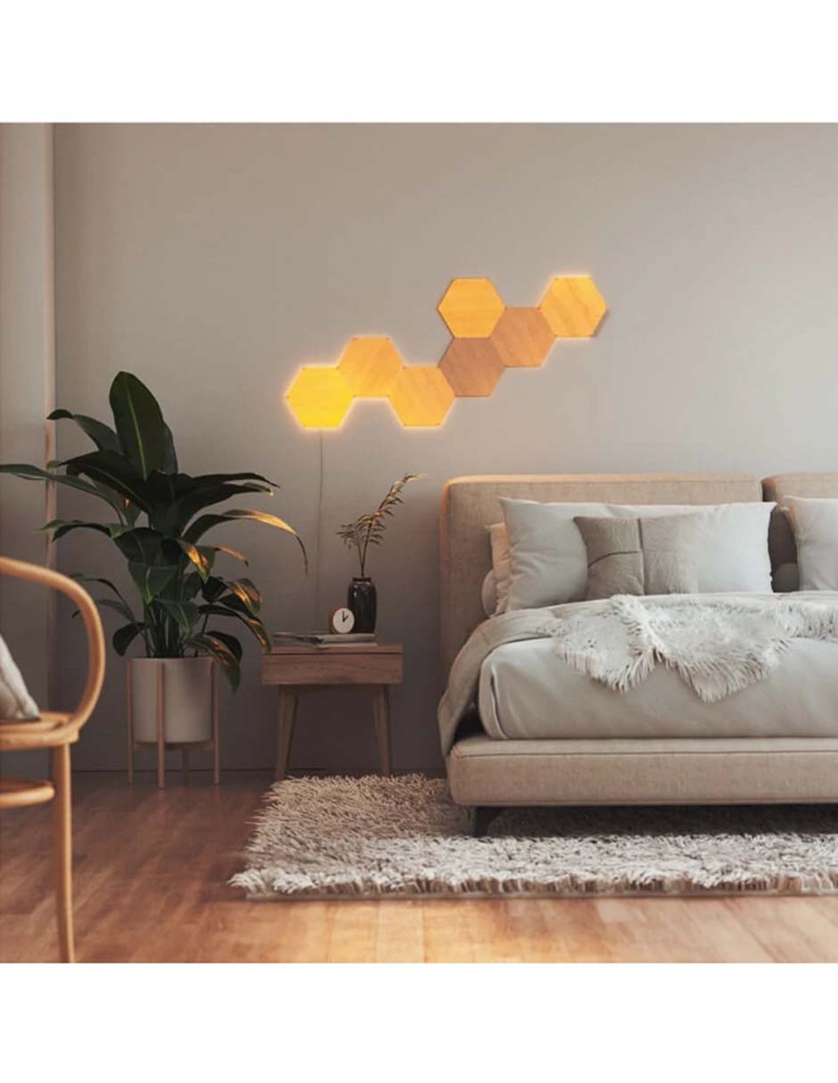 Set de paneles LED smart Elements Hexagonos 7 piezas NL52-K-7003HB-7PK 3