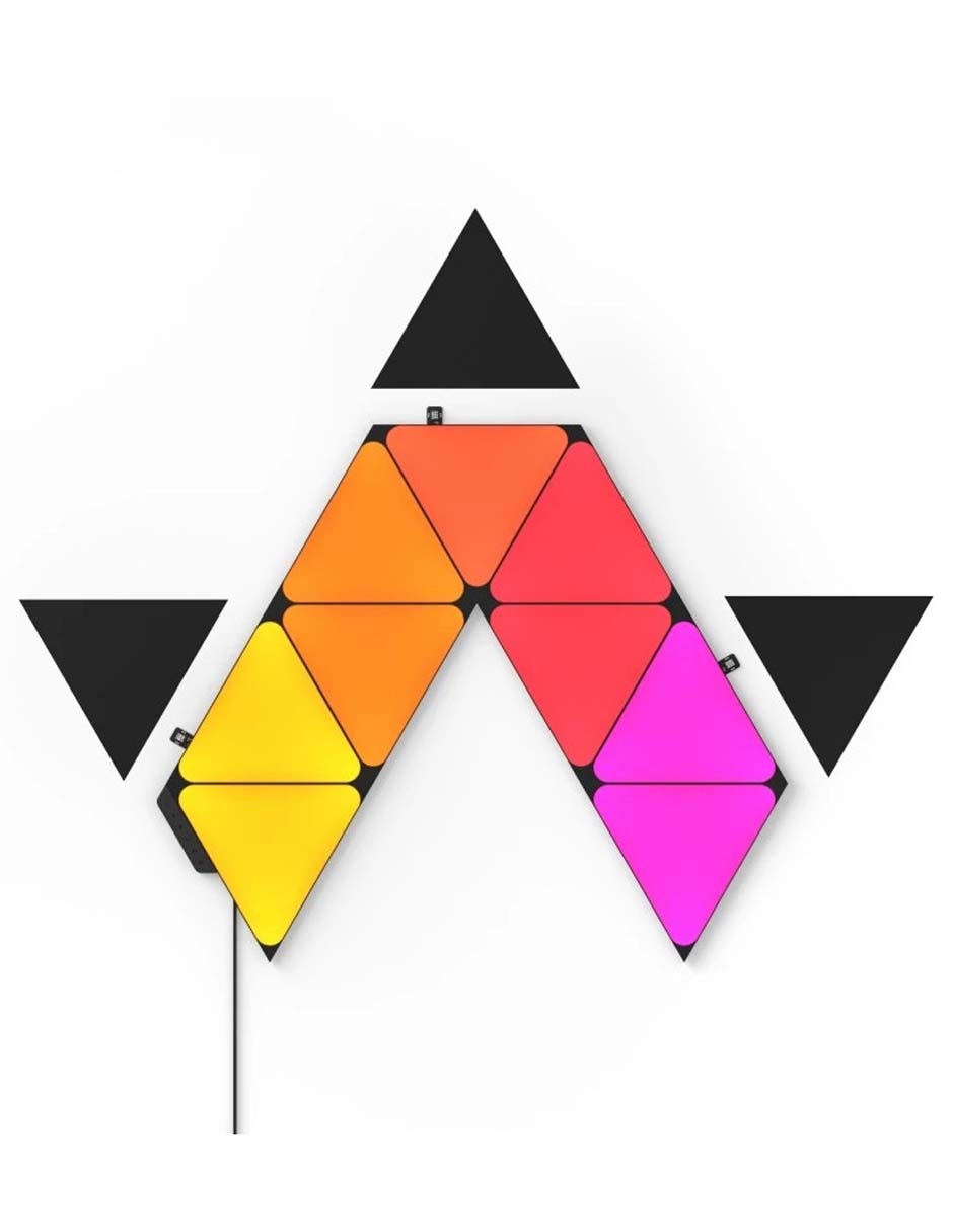 Set expansión de paneles LED smart Shapes Triangulos 3 piezas NL47-0101TW-3PK