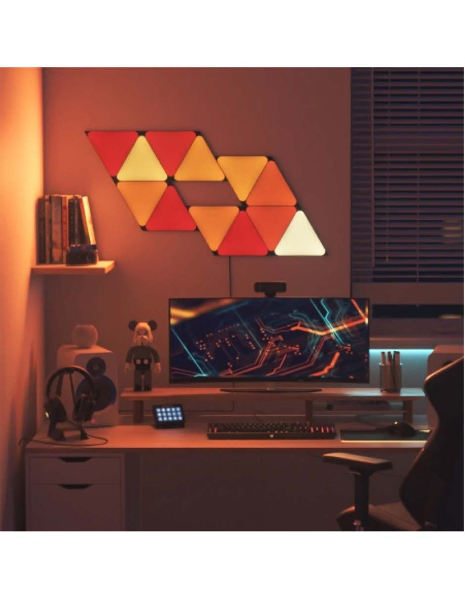 Set expansión de paneles LED smart Shapes Triangulos 3 piezas NL47-0101TW-3PK 3