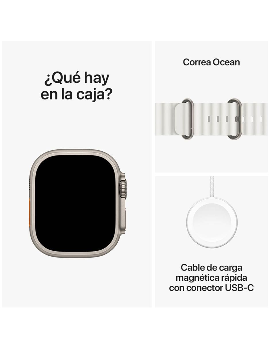Apple Watch ultra 2 + LTE 49mm Titanio + Audifonos Bluetooth con GPS Reacondicionado 3