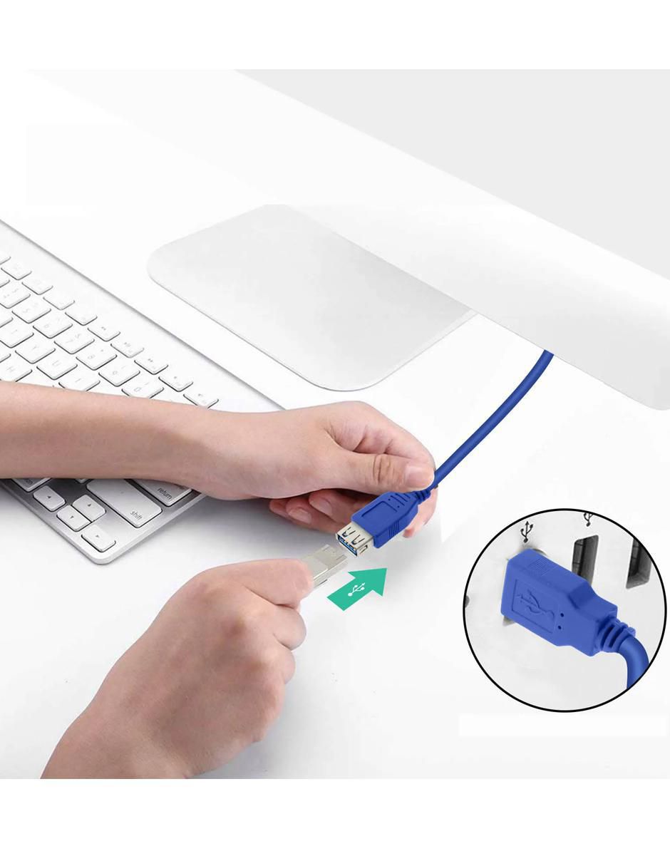 Cable USB A de 1.8 m 3