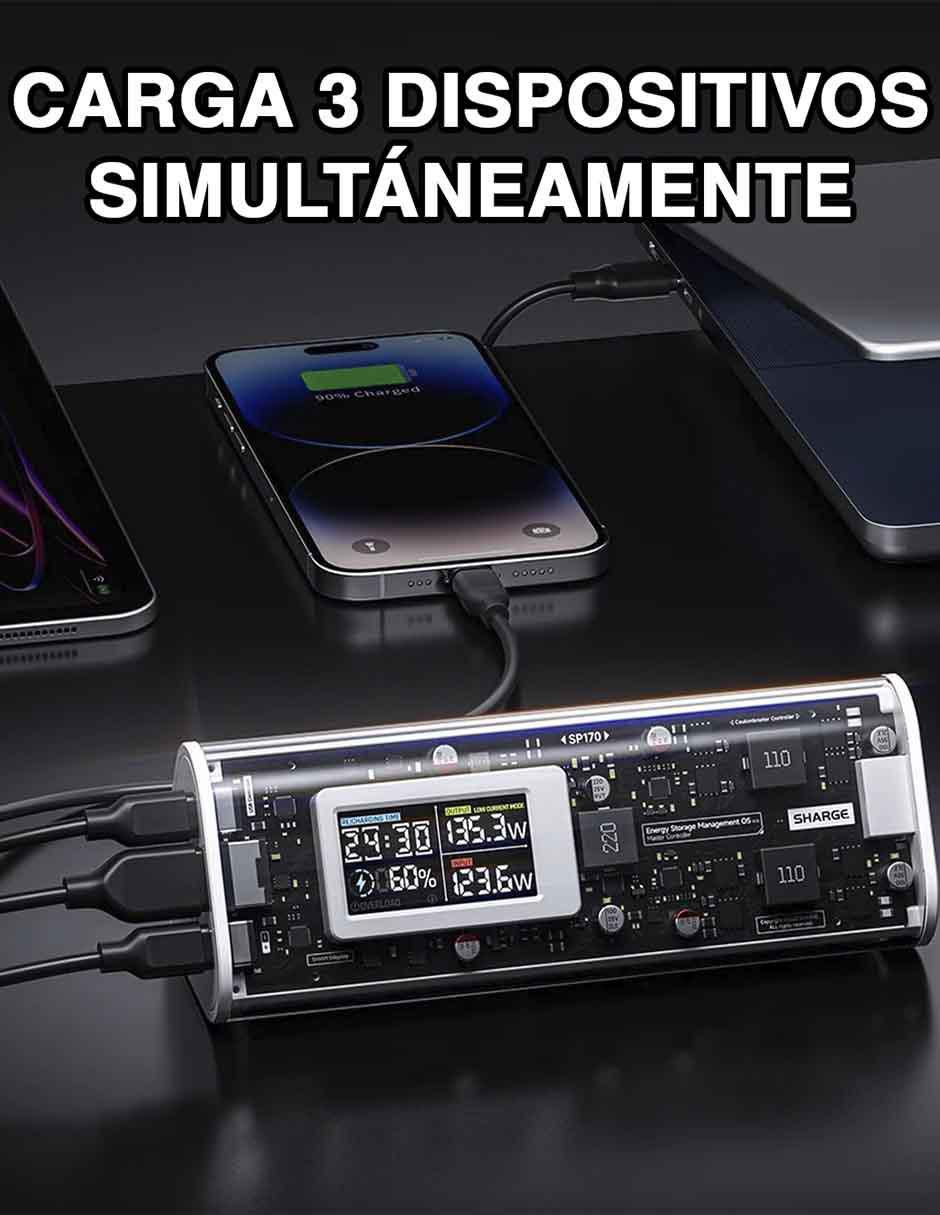 Batería portátil 25000 mah Shargeek 170 4