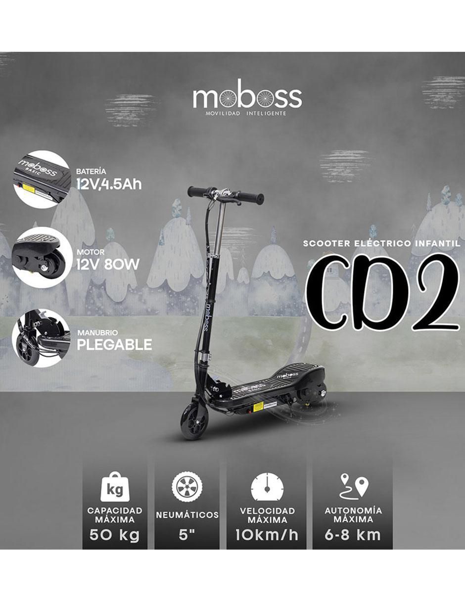 "patin/scooter eléctrico" moboss cd2 12v 2025