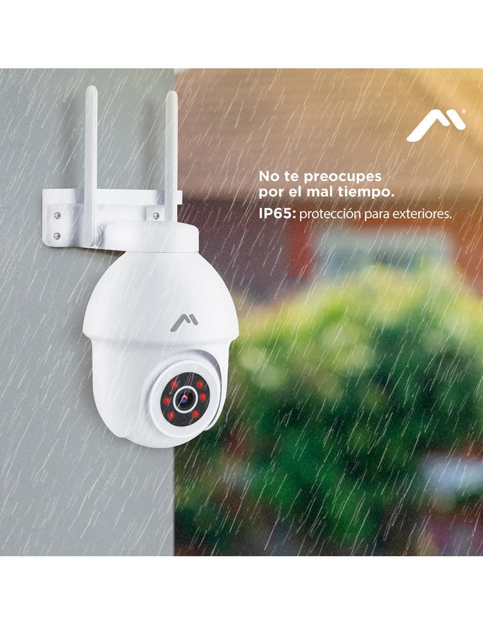 Cámara WI-FI de seguridad inalámbrica HD 350° con capacidad para grabar para interior y exterior 4