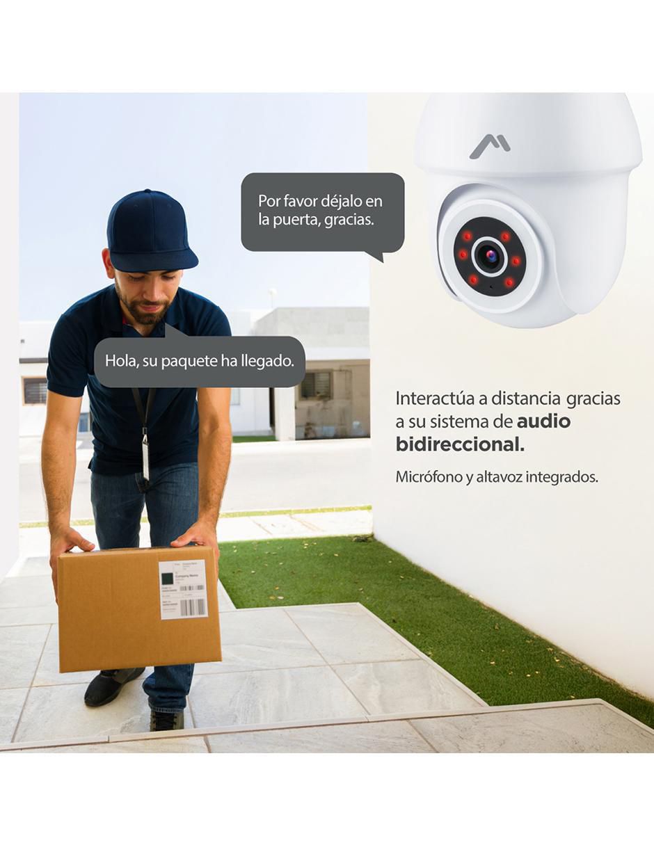 Cámara WI-FI de seguridad inalámbrica HD 350° con capacidad para grabar para interior y exterior 5