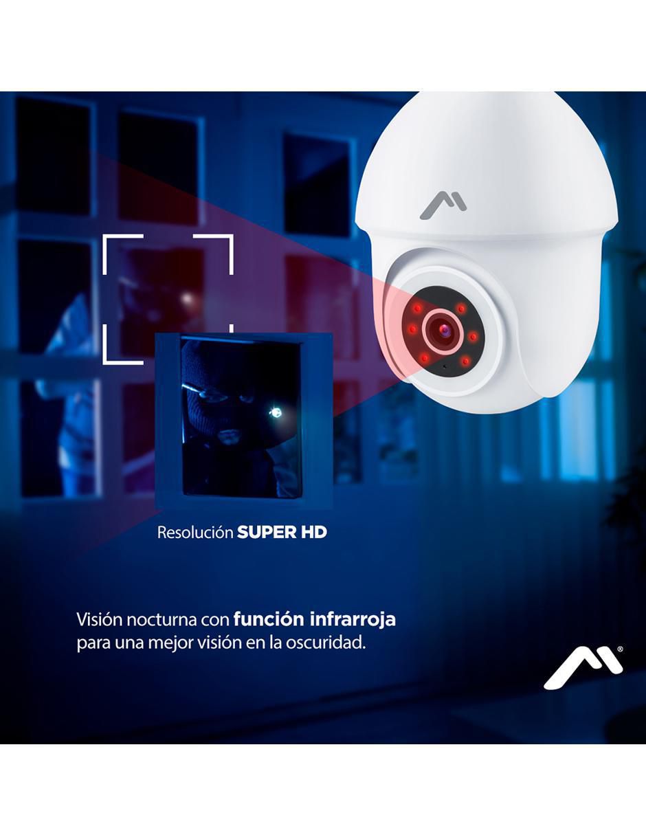 Cámara WI-FI de seguridad inalámbrica HD 350° con capacidad para grabar para interior y exterior 7