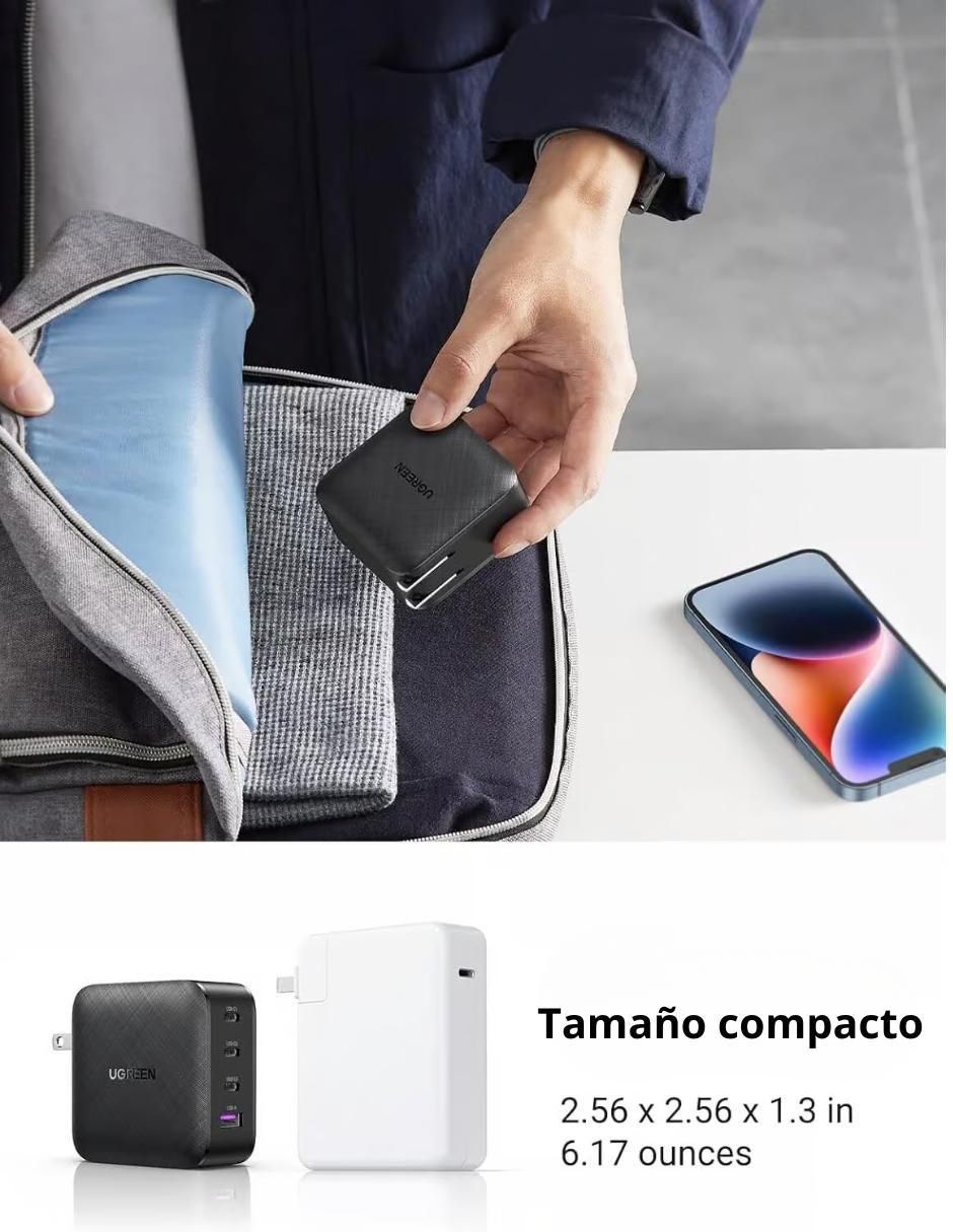 Cargador pared de 65 W USB + USB tipo C 70773 6