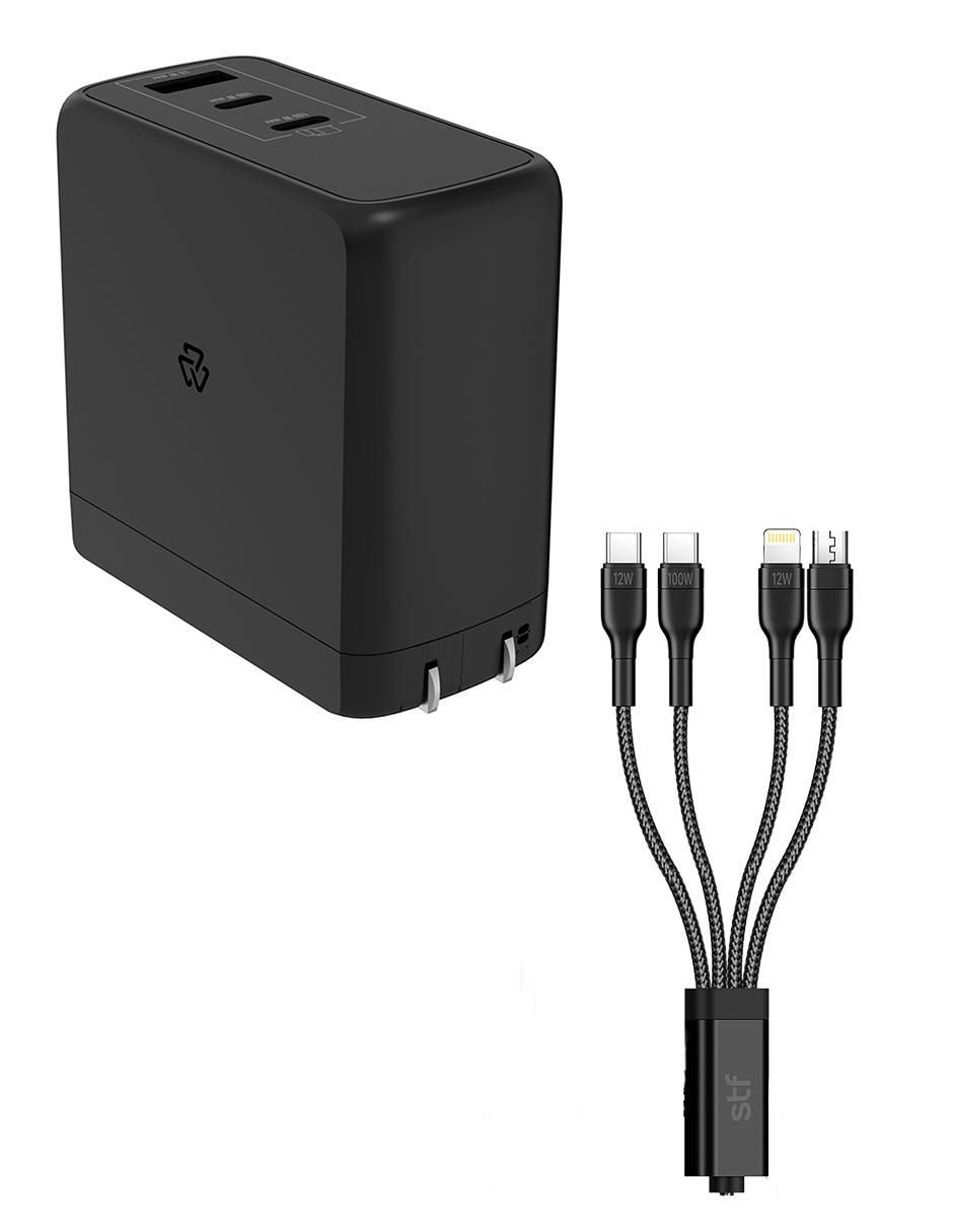 Cargador pared de 100 W USB + USB tipo C Gan Ultra Rápida 2