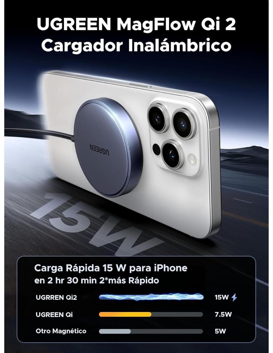 Cargador inalámbrico de 15 W Magsafe 4