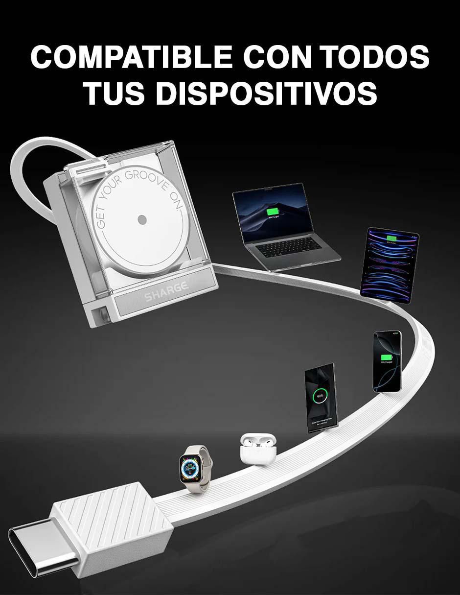 Cargador pared de 65 W USB + USB tipo C 3