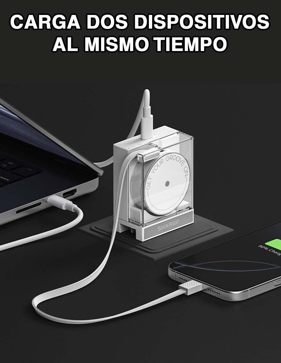 Cargador pared de 65 W USB + USB tipo C 4