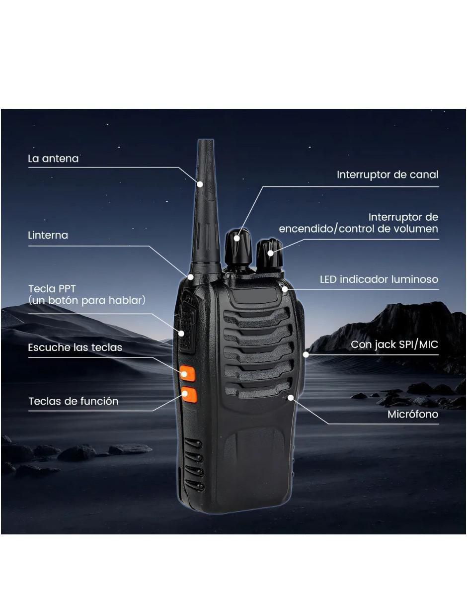 Receptor bluetooth Intercomunicadores profesionales recargables 3