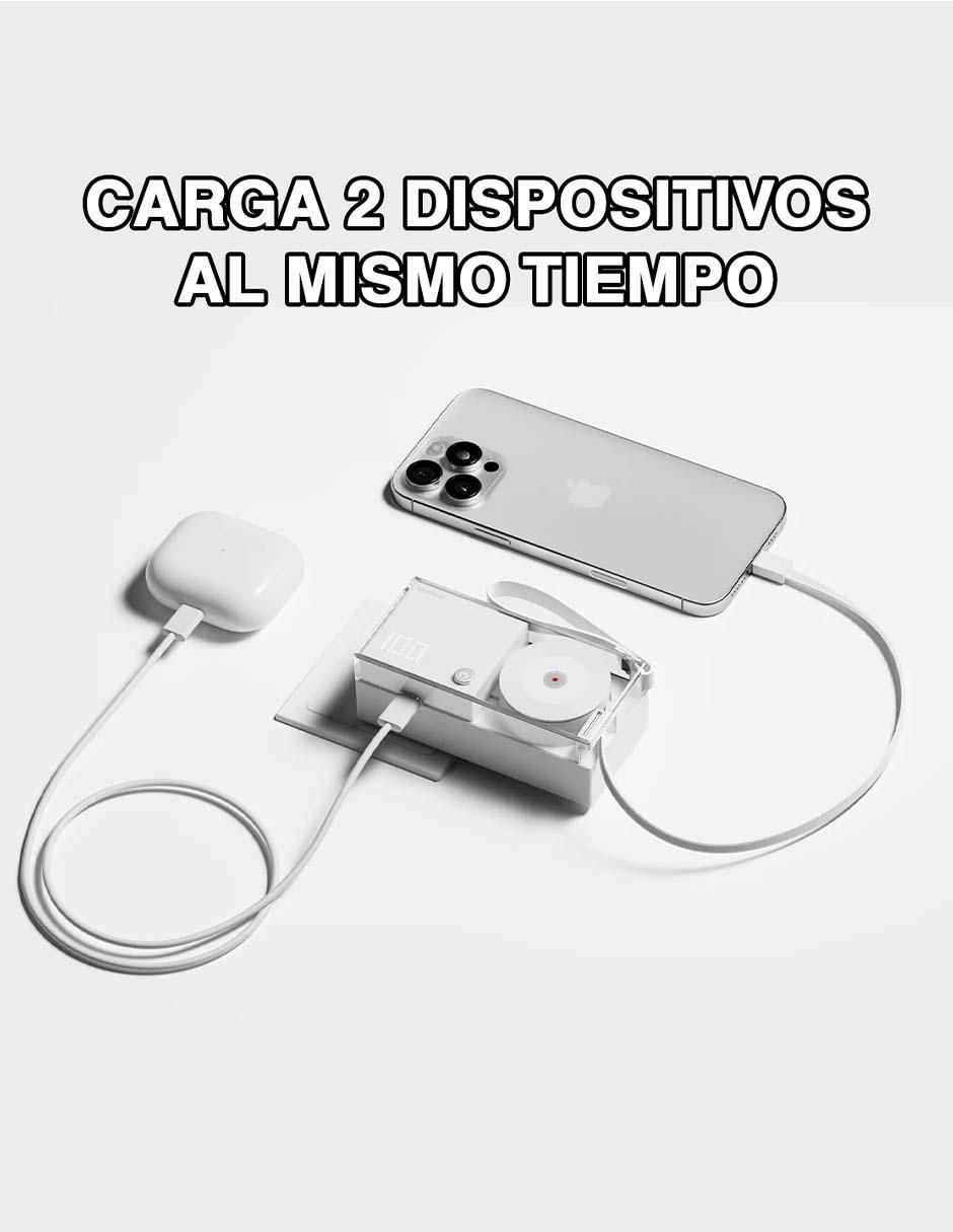 Batería portátil 10000 mah Retractable 3-in-1 Power Bank 2