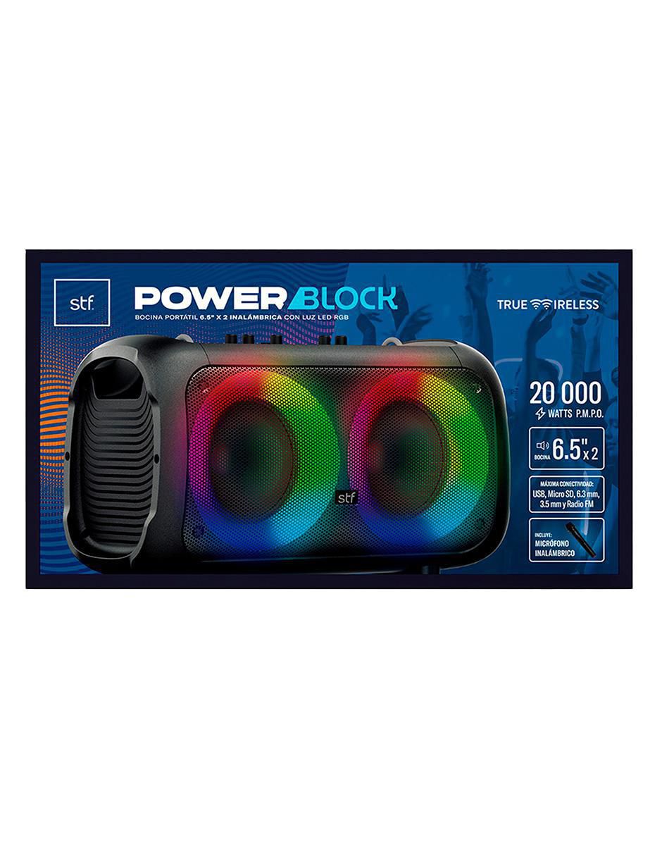 Bocina portátil Power Block alámbrica e inalámbrica 12