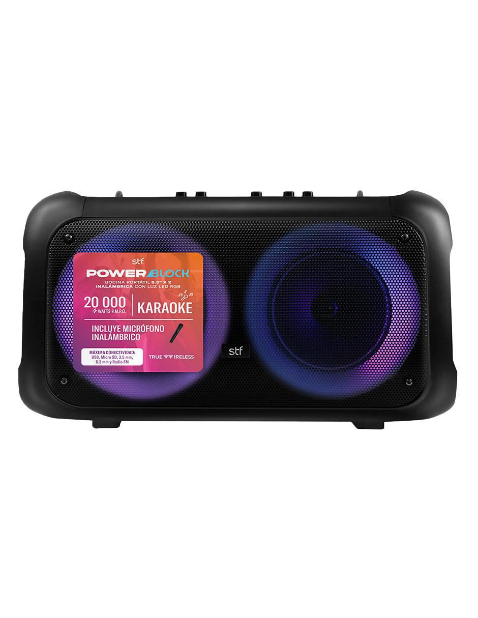 Bocina portátil Power Block alámbrica e inalámbrica 4