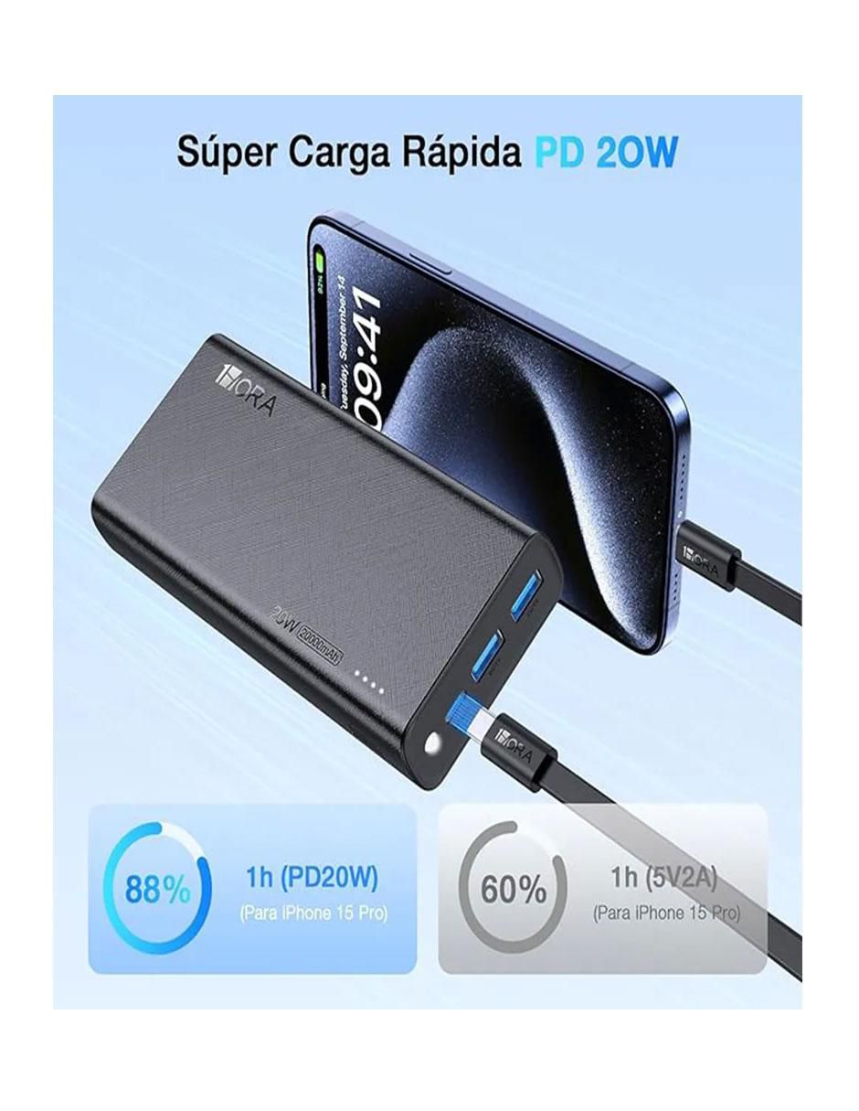Batería portátil 20000 mAh GAR158 3