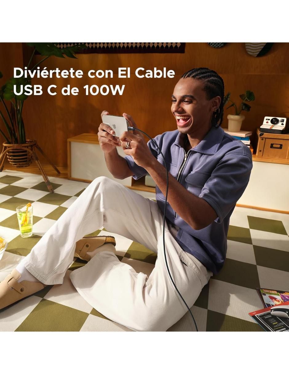 Cable USB C a tipo USB C de 1 m 7