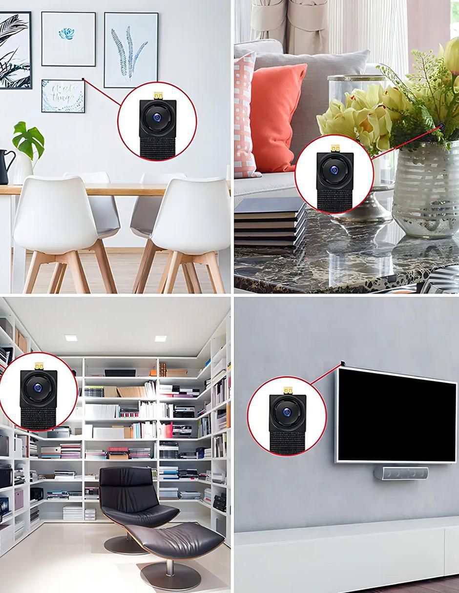 Cámara Wi-Fi de seguridad inalámbrica Full HD 60° con visión nocturna para interior 5