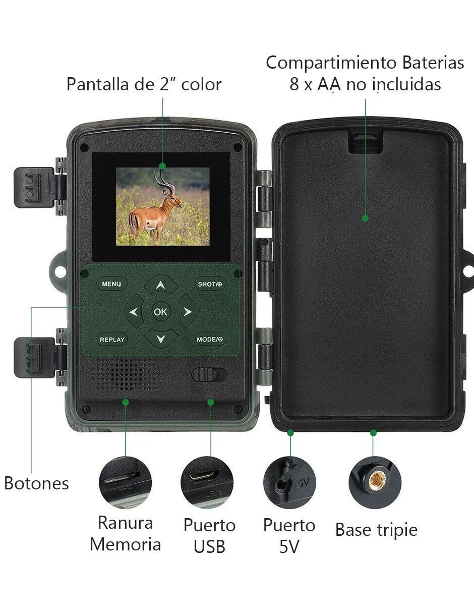 Cámara de seguridad modelo PR1000 Full HD 120° con capacidad para grabar para exterior 3