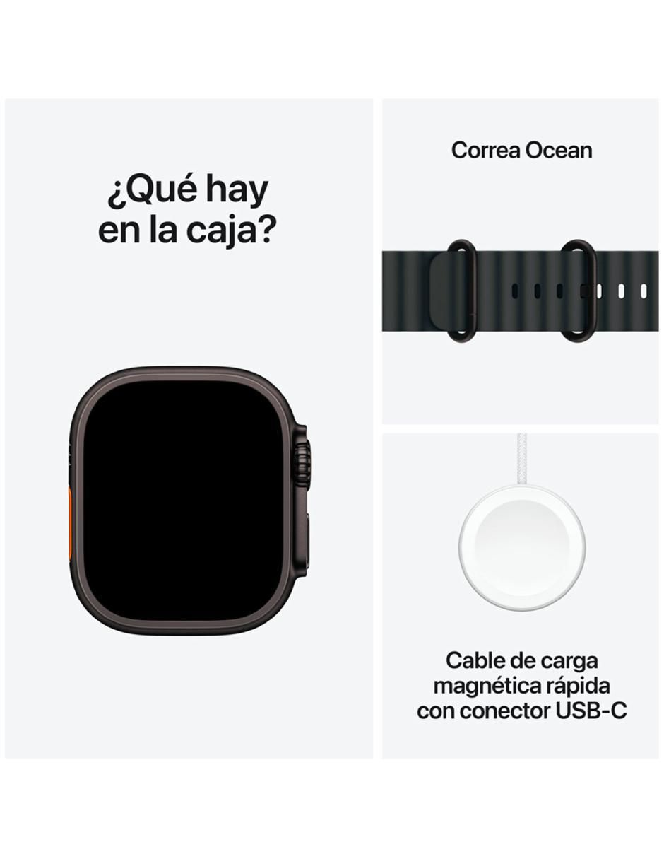 Apple Watch Ultra 2 Negro Titanio con GPS Reacondicionado 3