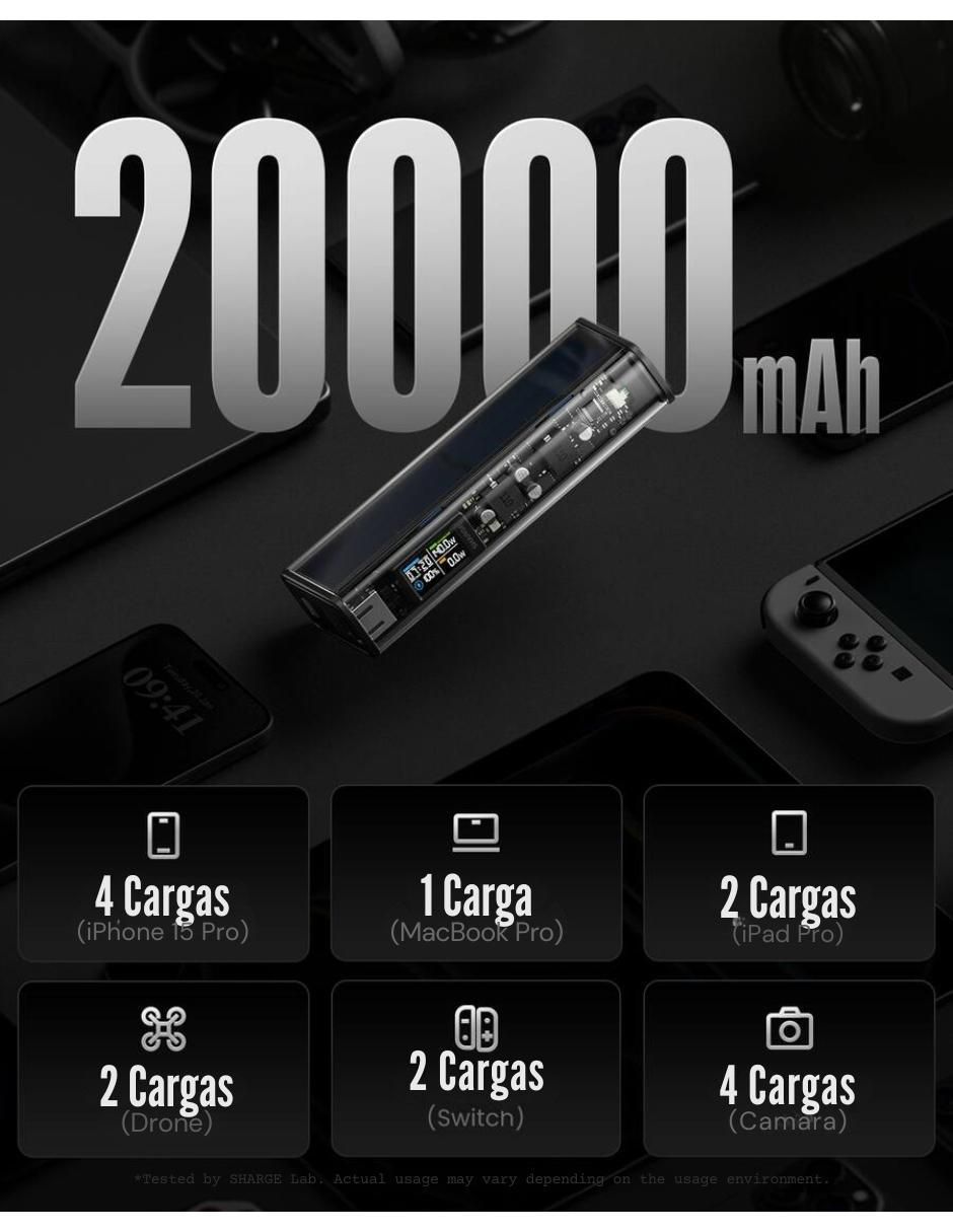 Batería portátil 20000 mAh X1i 4