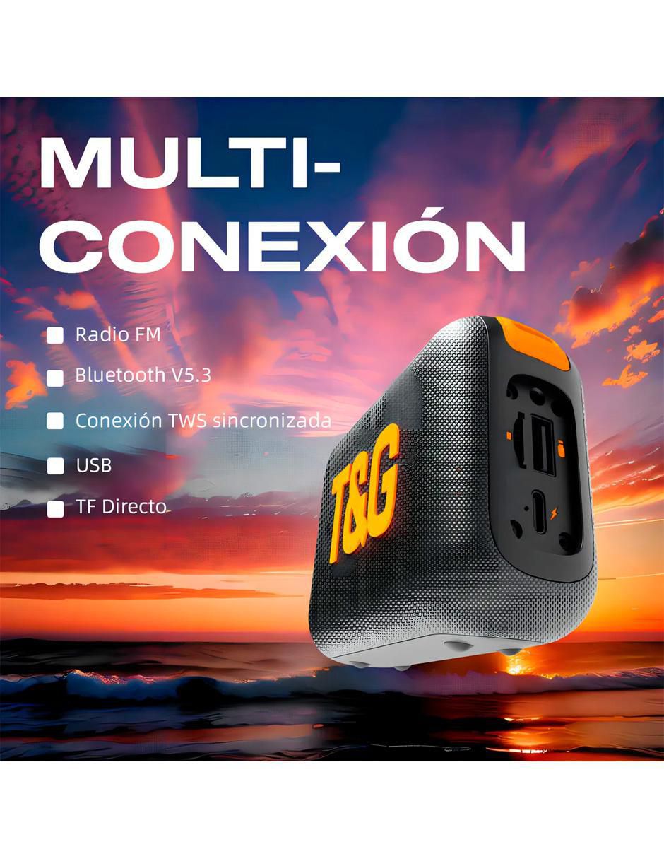Bocina portátil TG445 Mini bluetooth 6