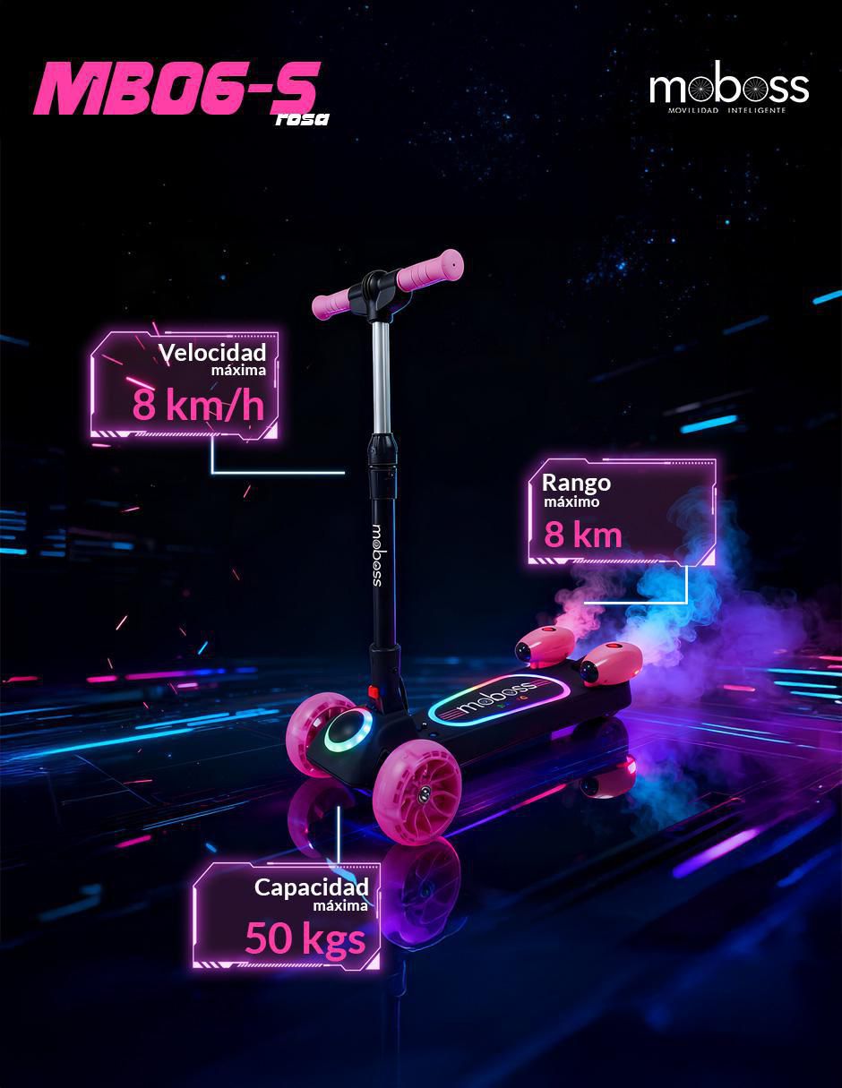 "patin/scooter eléctrico" moboss mb6 2025
