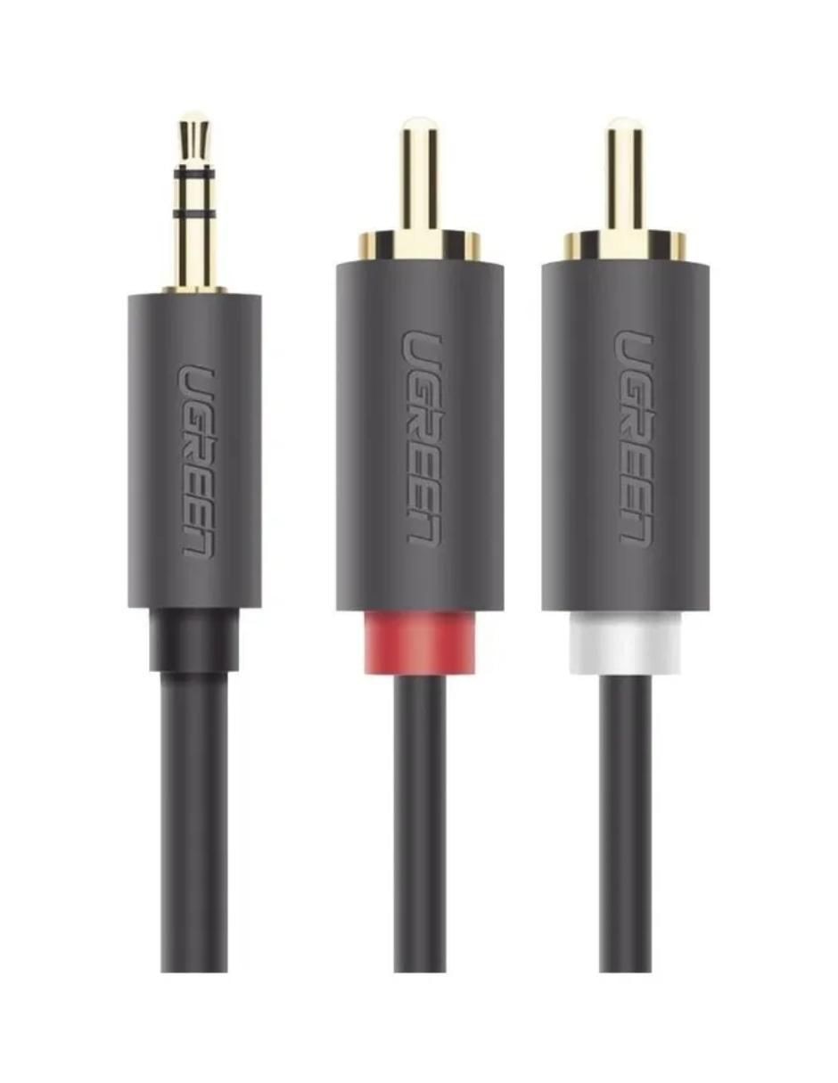 Cable USB auxiliar 3.5 mm a tipo RCA de 3 m 3