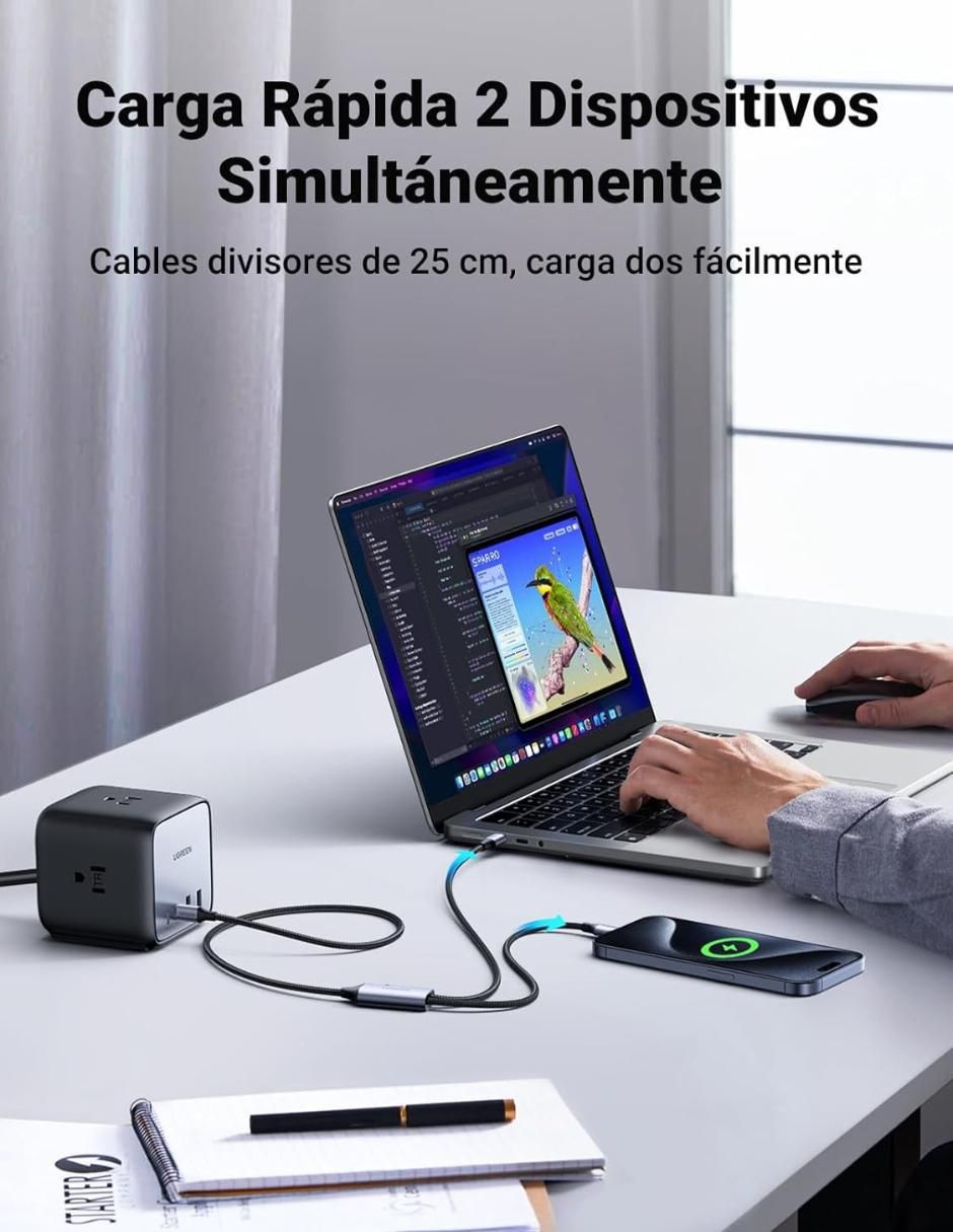 Cable USB C de 1.5 m 4