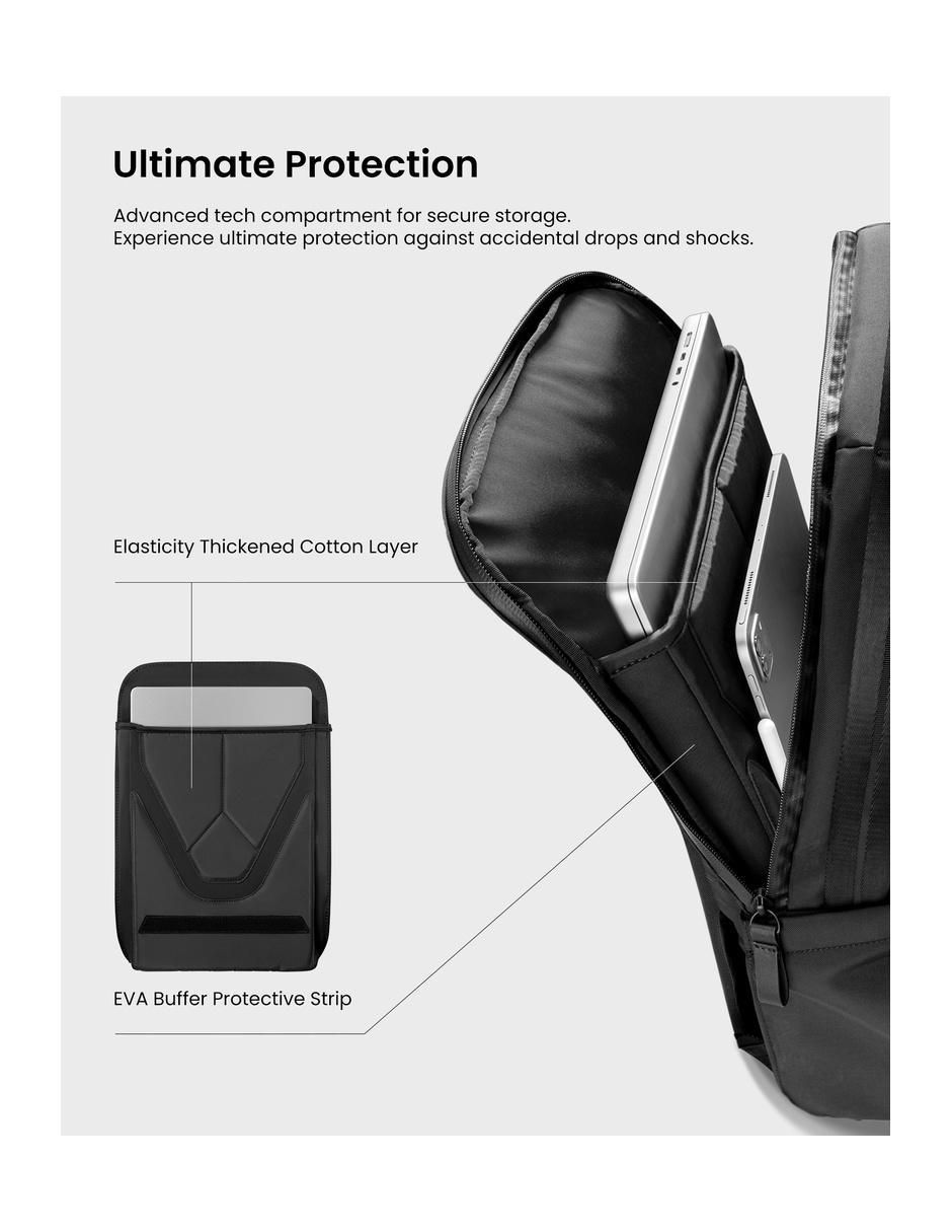 Mochila con portalaptop Voyage impermeable unisex 6
