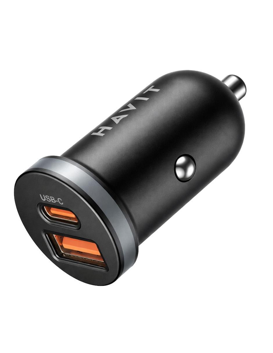 Cargador auto de 30 W USB tipo A + USB tipo C CC2043 3