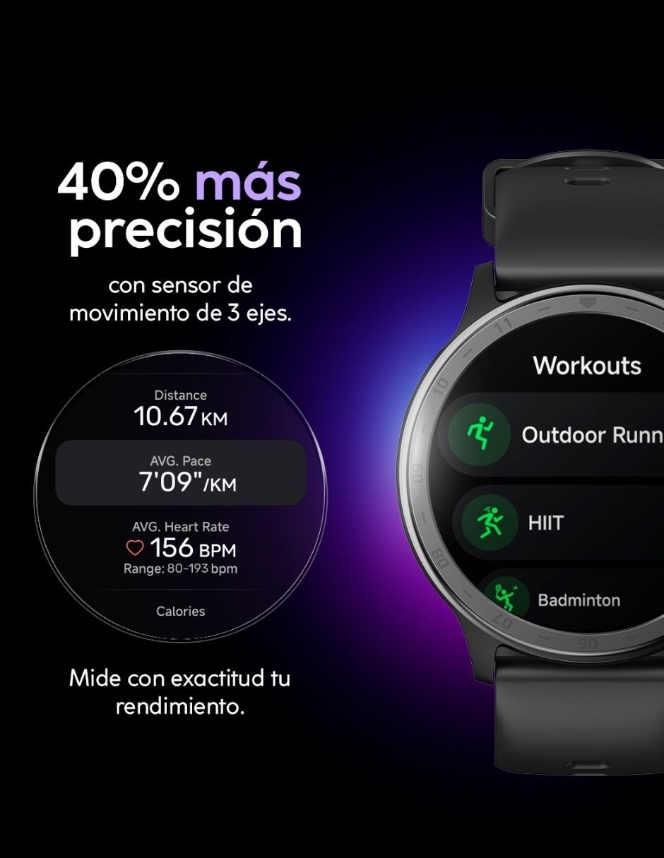 Smartwatch Aura 2 unisex con GPS 16