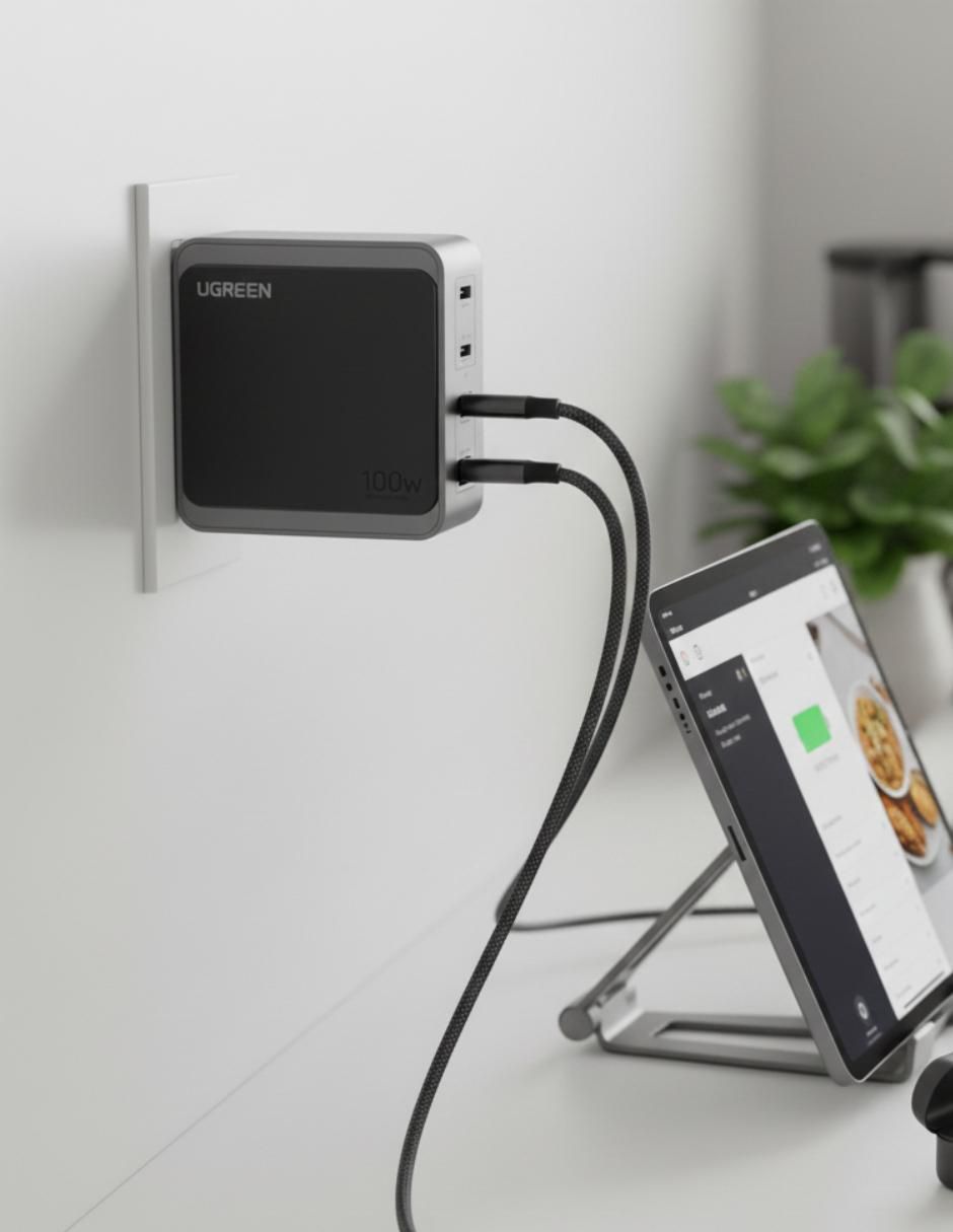 Cargador pared de 100 W USB + USB tipo 45224 4