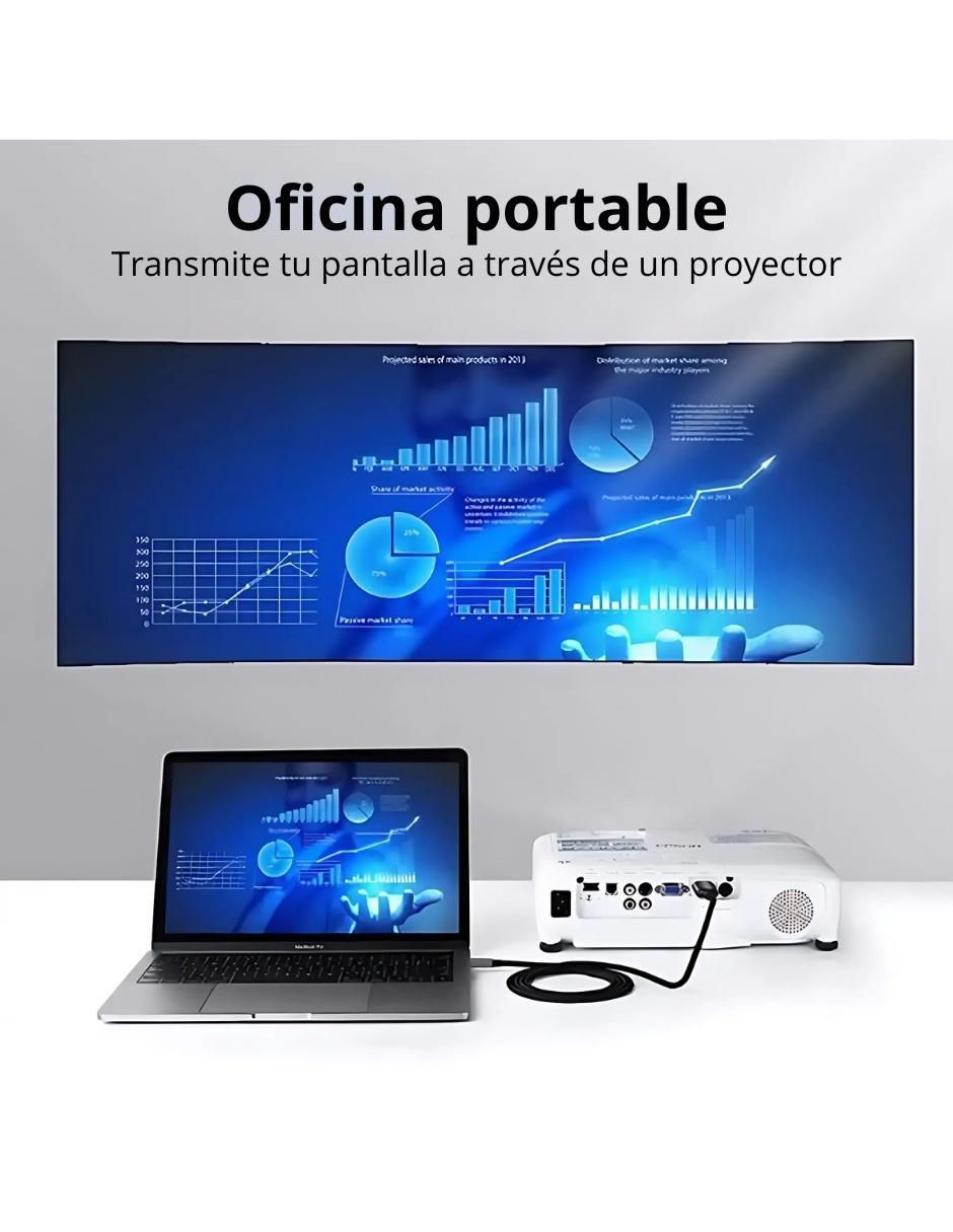 Cable usb c a tipo hdmi de 2 m 2