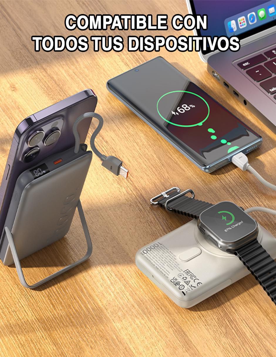 Batería portátil 10000 mAh Q43 Clever Dual Silver 2