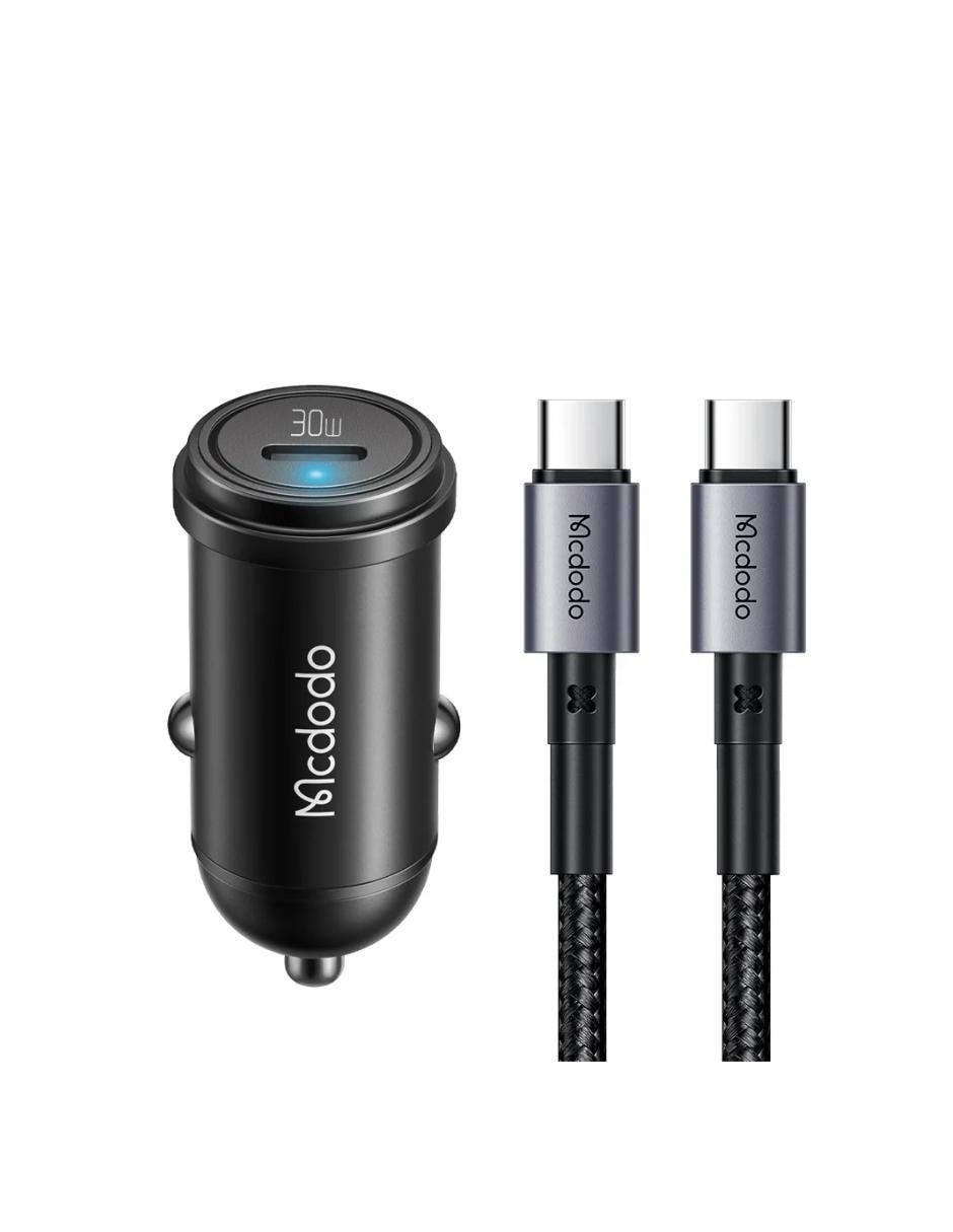 Cargador auto de 30 w usb tipo c CC-7493 Cargador auto de 30 w usb tipo c CC-7493