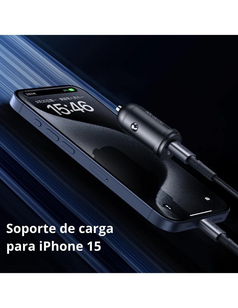 Cargador auto de 30 w usb tipo c CC-7493 3