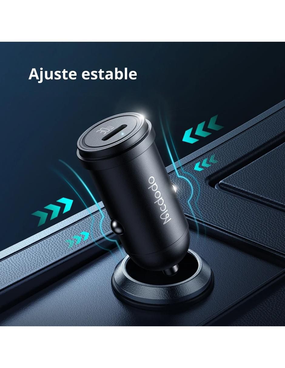 Cargador auto de 30 w usb tipo c CC-7493 5